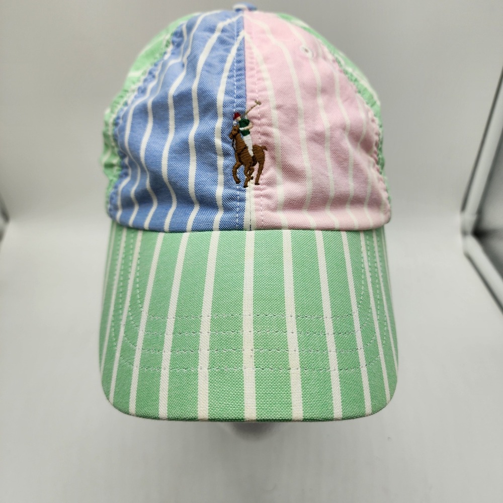 Polo Ralph Lauren Striped Oxford Ball Cap Men's One Size Multicolor Pony